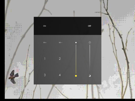 Wireless Touch Panel Sensor 2,4 GHz Fernbedienung LED Ferndämpfer