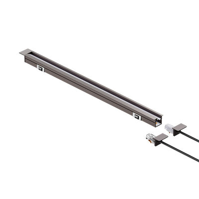 A2Q06 Vertiefte diagonale beleuchtete Streifenleuchte PC Aluminiumlegierung SMD2219 Perlen 5W/7.5W DC12V/24V für Schnitt nach Länge